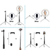 Compatible with Apple, 10 LED Ring Light Lamp Phone Selfie Camera Studio Video Dimmable Tripod Stand
