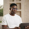 Photosensitive Color Changing Glasses HD Men's Anti-blue Light Reading Glasses